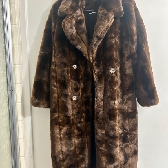 Reformation- Hank Faux Fur Coat - Picture 3 of 3